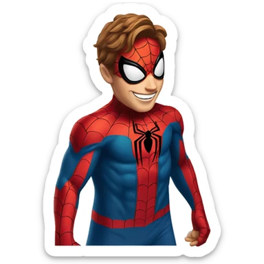 spider man smile sticker