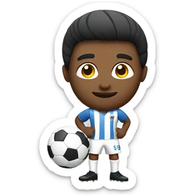 guy playing soccer sticker
