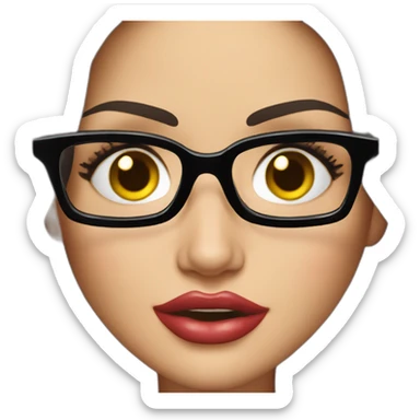 Megan Fox con lentes y hablando por teléfono sticker