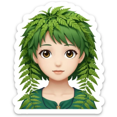 Fern from anime Frieren sticker