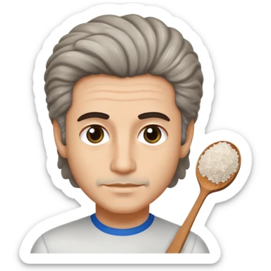 Michael Yanni Italian Salt and Pepper hair sticker