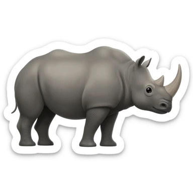 Indian rhino sticker