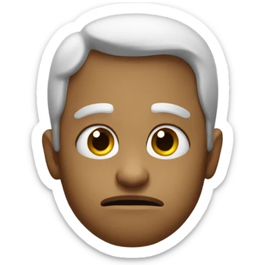 Nodding sadly sticker