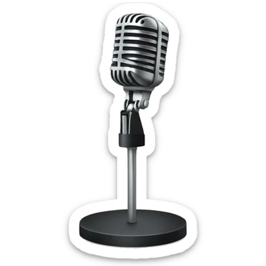 microphone stand sticker