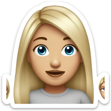 Girl with lots of plastic surgery sticker