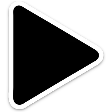 red triangle, right-facing, geometric, clean lines sticker