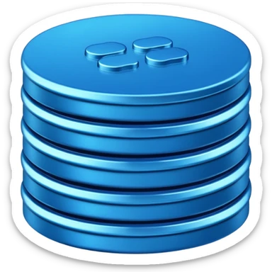 blue coins credit pack sticker