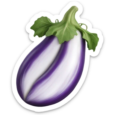 eggplant with veins  sticker