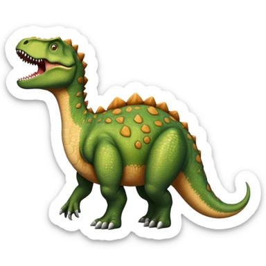 Dinosaur in half sticker