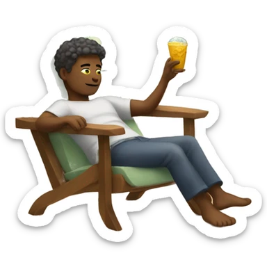 Relaxing with 🥒 sticker