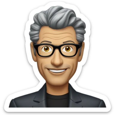 jeff goldblum sticker