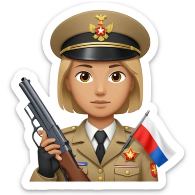 special force with russian flag sticker