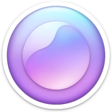 Iridescent pastel purple formal elegant sophisticated cultured neat pretty beautiful nifty app icon sticker