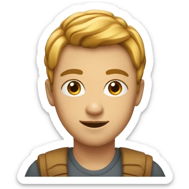 Une personne qui fait un clins d’œil  sticker