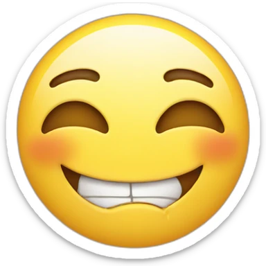 half laugh half cry smiley sticker