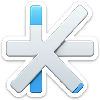 Make a regular plus,but put a little line going right on the top end of the plus, put a little line going down on the right end of the plus, put a little line going left on the bottom end of the plus and put a little line going up on the left end of the plus sticker