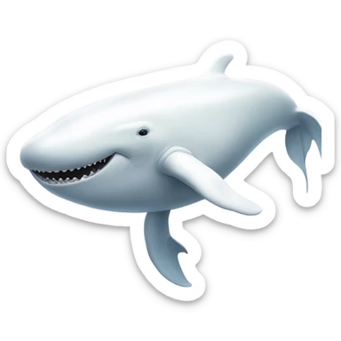white whale , underside sticker