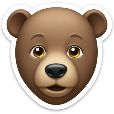 Bald bear  sticker