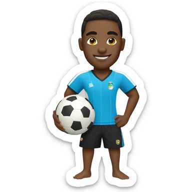 beach soccer player sticker