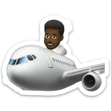 Toure jumelles et un avion sticker