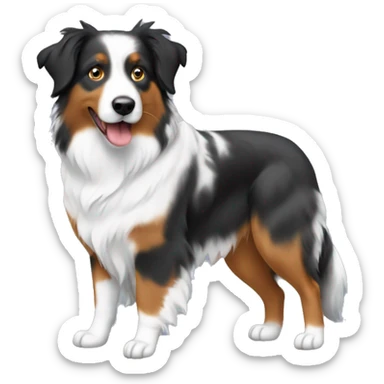 Australian shepherd over anvil sticker