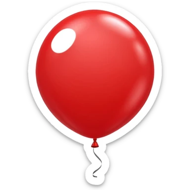 red balloon sticker