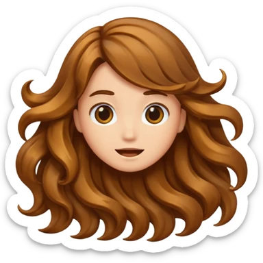 Hair shaking  sticker