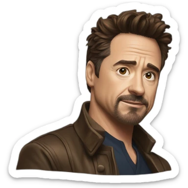 Rober downey junior sticker