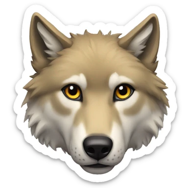 therian wolf sticker