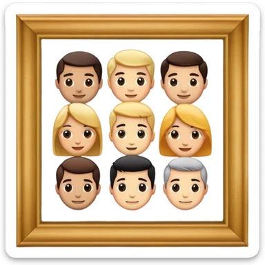 friends framed photo sticker