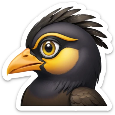 A love eye common myna bird emoji sticker