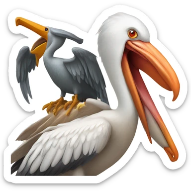 Pelican and Phoenix sticker