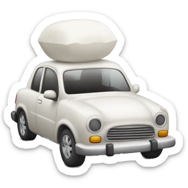 car sealed with plaster sticker