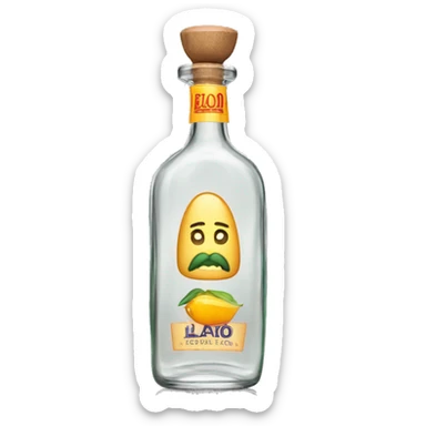 LALO tequila bottle  sticker