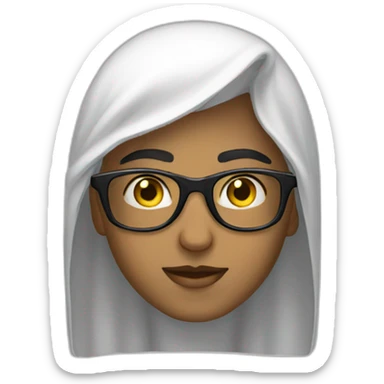 adolescent lunettes arabe sticker