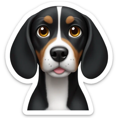 black beagle sticker