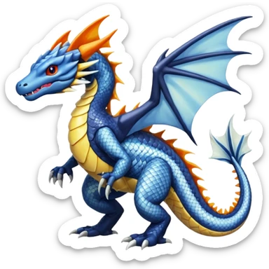 Koi-Salandit-Dialga-Dragon, full body sticker
