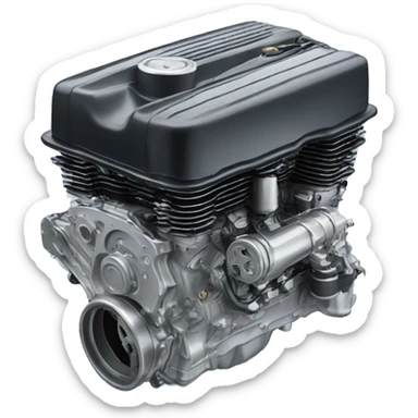 V8 engine sticker