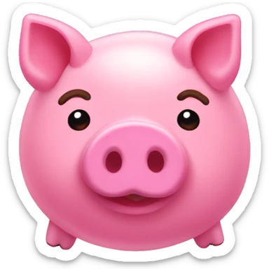 Sour Candy pig covered in sugar sticker