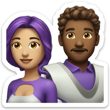 taurus and aquarius zodiac sign sticker