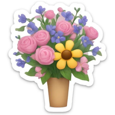 flower bouquet sticker