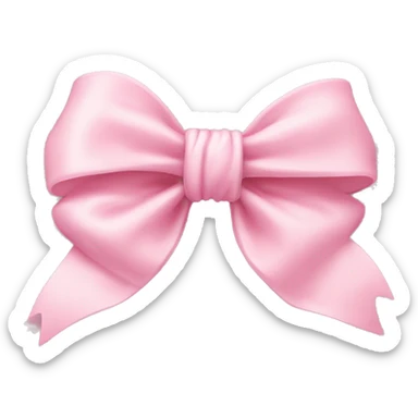 Baby pink Bow￼￼ sticker