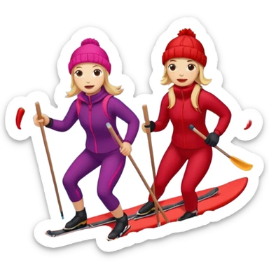 Langrenn, bading og chili sticker