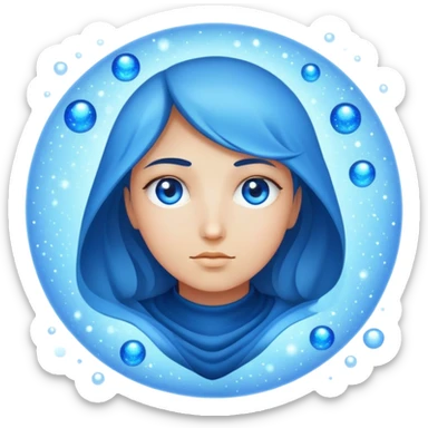 universe in eyes sticker