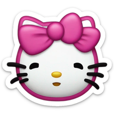 ai generated emoji  hello-kitty sticker