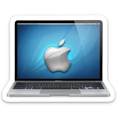 macbook com flash sticker