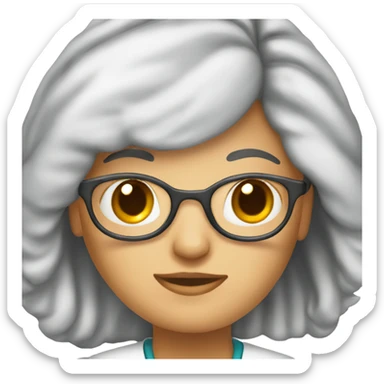 female neurologist physician sticker