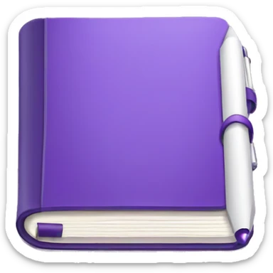 Purple notebook  sticker