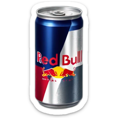 Red bull can sticker