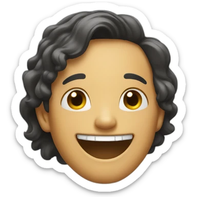 the smile is cheerful sticker